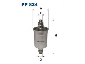 FILTRON PP824 kuro filtras 
 Techninės priežiūros dalys -> Papildomas remontas
91111017600, 91111018400, 91135690100