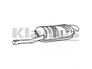 KLARIUS BM398K galinis duslintuvas 
 Išmetimo sistema -> Duslintuvas
18121745100