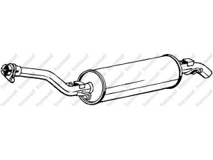 BOSAL 278-013 galinis duslintuvas 
 Išmetimo sistema -> Duslintuvas
123 490 01 15, 123 490 07 15, 123 490 32 15