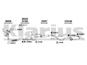 KLARIUS 790336U išmetimo sistema 
 Išmetimo sistema -> Išmetimo sistema, visa