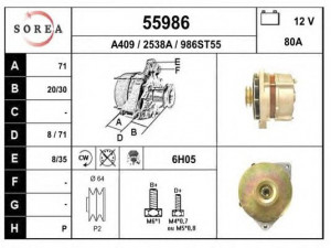 EAI 55986 kintamosios srovės generatorius
5003000