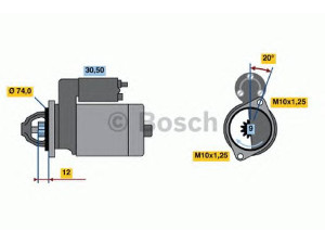 BOSCH 0 986 014 531 starteris 
 Elektros įranga -> Starterio sistema -> Starteris
28100 15130, 28100 15180