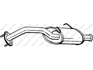 BOSAL 142-725 galinis duslintuvas 
 Išmetimo sistema -> Duslintuvas
17430-87713, 17430-87714, 17430-87717