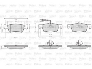 VALEO 872367 stabdžių trinkelių rinkinys, diskinis stabdys 
 Techninės priežiūros dalys -> Papildomas remontas
7L6698451C