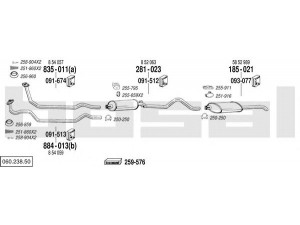 BOSAL 060.238.50 išmetimo sistema 
 Išmetimo sistema -> Išmetimo sistema, visa