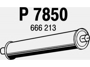 FENNO P7850 galinis duslintuvas 
 Išmetimo sistema -> Duslintuvas
666213