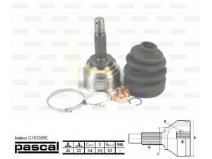 PASCAL G15005PC jungčių komplektas, kardaninis velenas 
 Ratų pavara -> Sujungimai/komplektas
MB297871, MB297872, MB526908, MB526909