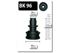 SHAFTEC BK96 gofruotoji membrana, kardaninis velenas 
 Ratų pavara -> Gofruotoji membrana