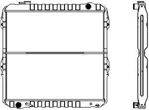 SAKURA  Automotive 1461-0243 radiatorius, variklio aušinimas