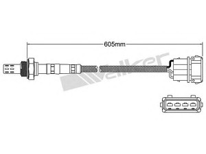 WALKER PRODUCTS 250-23013 lambda jutiklis 
 Išmetimo sistema -> Lambda jutiklis
037 906 265 G