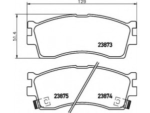HELLA 8DB 355 010-251 stabdžių trinkelių rinkinys, diskinis stabdys 
 Techninės priežiūros dalys -> Papildomas remontas
0K2N13328Z, 0K2N13328ZA, 0K9D03328Z