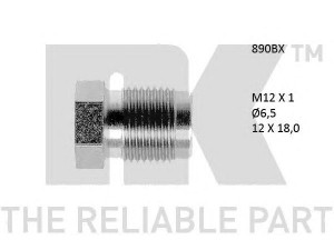 NK 890BX sujungimo varžtas