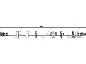 APEC braking HOS3411 stabdžių žarnelė 
 Stabdžių sistema -> Stabdžių žarnelės
0046448591, 0060588015, 46448591