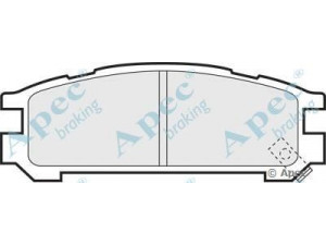 APEC braking PAD748 stabdžių trinkelių rinkinys, diskinis stabdys 
 Techninės priežiūros dalys -> Papildomas remontas
26296AA060, 26296AA061, 26296AA062