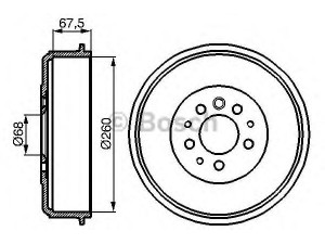 BOSCH 0 986 477 046 stabdžių būgnas 
 Stabdžių sistema -> Būgninis stabdys -> Stabdžių būgnas
701 609 617