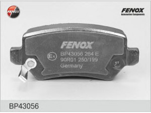 FENOX BP43056 stabdžių trinkelių rinkinys, diskinis stabdys 
 Techninės priežiūros dalys -> Papildomas remontas
1605086, 1605122, 1605233, 1605625