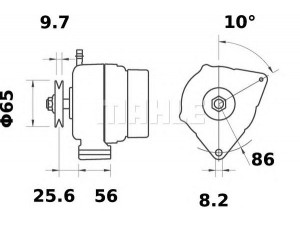 MAHLE ORIGINAL MG 534 kintamosios srovės generatorius 
 Elektros įranga -> Kint. sr. generatorius/dalys -> Kintamosios srovės generatorius
2121 43701 010