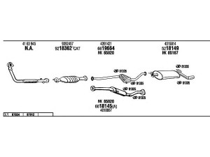 FONOS SA30270 išmetimo sistema 
 Išmetimo sistema -> Išmetimo sistema, visa
