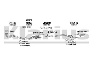KLARIUS 390994U išmetimo sistema