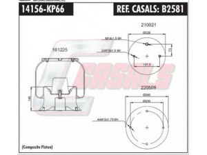 CASALS B2581 dėklas, pneumatinė pakaba
1123386