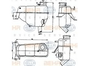 HELLA 8MA 376 755-171 išsiplėtimo bakelis, aušinimo skystis 
 Aušinimo sistema -> Radiatorius/alyvos aušintuvas -> Išsiplėtimo bakelis, variklio aušinimo skystis
124 500 13 49, A 124 500 13 49