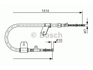 BOSCH 1 987 477 397 trosas, stovėjimo stabdys 
 Stabdžių sistema -> Valdymo svirtys/trosai
36530 50Y10