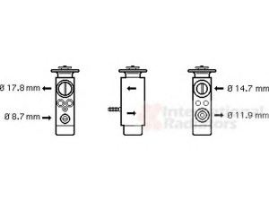VAN WEZEL 06001088 išsiplėtimo vožtuvas, oro kondicionavimas 
 Oro kondicionavimas -> Vožtuvai
6411836285, 64118362851, 836285