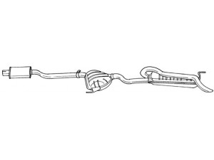 AKS DASIS SG16607 galinis duslintuvas 
 Išmetimo sistema -> Duslintuvas
46449847