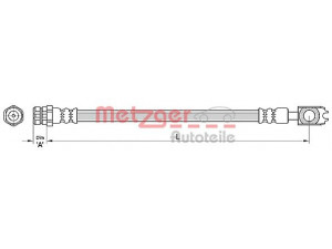 METZGER 4110441 stabdžių žarnelė 
 Stabdžių sistema -> Stabdžių žarnelės
5N0 611 775, 5N0 611 775A, 5N0 611 775B