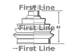FIRST LINE FCB2004 gofruotoji membrana, kardaninis velenas 
 Ratų pavara -> Gofruotoji membrana
321407285B, 321498203, 321407285B