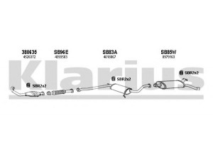 KLARIUS 750121U išmetimo sistema 
 Išmetimo sistema -> Išmetimo sistema, visa