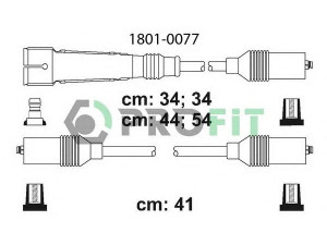 PROFIT 1801-0077 uždegimo laido komplektas 
 Kibirkšties / kaitinamasis uždegimas -> Uždegimo laidai/jungtys
59998031, 803998031, 059998031