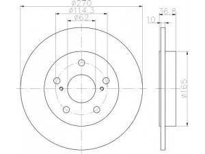 HELLA PAGID 8DD 355 114-291 stabdžių diskas 
 Stabdžių sistema -> Diskinis stabdys -> Stabdžių diskas
4243102170, 4243102180, 4243112280