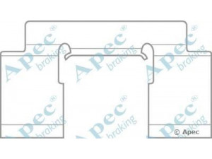 APEC braking KIT577 priedų komplektas, stabdžių trinkelė 
 Stabdžių sistema -> Būgninis stabdys -> Dalys/priedai