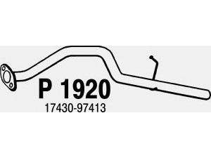 FENNO P1920 išleidimo kolektorius 
 Išmetimo sistema -> Išmetimo vamzdžiai
17430-97402, 17430-97413