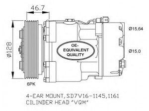 NRF 32489 kompresorius, oro kondicionierius 
 Oro kondicionavimas -> Kompresorius/dalys
2D0820805, 7D0820805