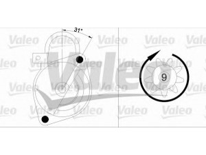 VALEO 455947 starteris 
 Elektros įranga -> Starterio sistema -> Starteris
069911023G, 069911023GX, 69911023G