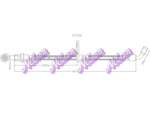 Brovex-Nelson H7156 stabdžių žarnelė 
 Stabdžių sistema -> Stabdžių žarnelės
26541FG000, 26591FG000, 26591FG001