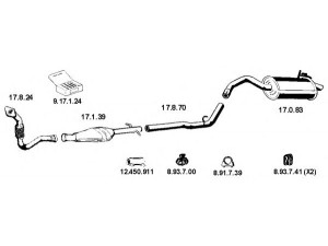 EBERSPÄCHER 132114 išmetimo sistema 
 Išmetimo sistema -> Išmetimo sistema, visa