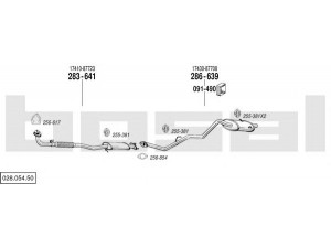 BOSAL 028.054.50 išmetimo sistema 
 Išmetimo sistema -> Išmetimo sistema, visa