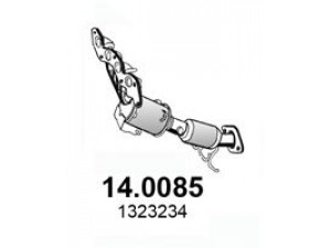 ASSO 14.0085 katalizatoriaus keitiklis 
 Išmetimo sistema -> Katalizatoriaus keitiklis
1323234, 1423957, 1512723, 1323234