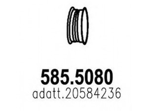 ASSO 585.5080 išleidimo kolektorius 
 Išmetimo sistema -> Išmetimo vamzdžiai
20584236