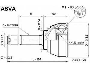 ASVA MT-03 jungčių komplektas, kardaninis velenas 
 Ratų pavara -> Sujungimai/komplektas
MB297871, MB297872, MB297991, MB297992