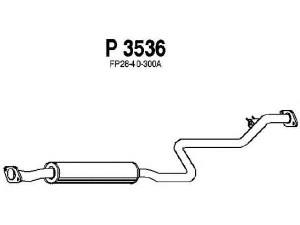 FENNO P3536 vidurinis duslintuvas 
 Išmetimo sistema -> Duslintuvas
FP28-40-300A, FS90-40-300A