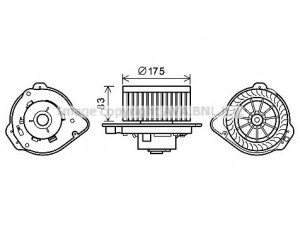 AVA QUALITY COOLING VO8175 elektrovariklis, vidinis pūtiklis 
 Šildymas / vėdinimas -> Orpūtė/dalys
30755486, 9166023, 9171430