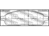 FEBEST 2101-F150F stabdžių trinkelių rinkinys, diskinis stabdys
4U2Z-2V001-DA