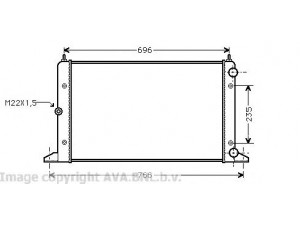 AVA QUALITY COOLING VW2134 radiatorius, variklio aušinimas 
 Aušinimo sistema -> Radiatorius/alyvos aušintuvas -> Radiatorius/dalys
1112484, 7258107, 95VW8005AB, 98VW8005AA