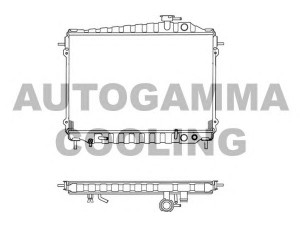 AUTOGAMMA 102102 radiatorius, variklio aušinimas