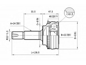 STATIM C.564 jungčių komplektas, kardaninis velenas 
 Ratų pavara -> Sujungimai/komplektas