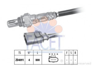 FACET 10.8199 lambda jutiklis 
 Variklis -> Variklio elektra
04E 906 262 A, 04E 906 262 A, 04E 906 262 A